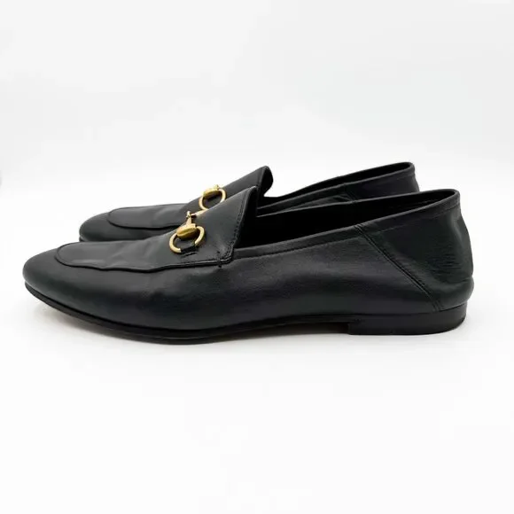 Gucci Horsebit Brixton Loafers Collapsable Heel Black Leather US Men’s 9 - Picture 7 of 14